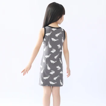 SheeCute Fete Toddler & Copil Tricot fără Mâneci a-Line Rochii T-Shirt SDS659