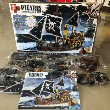 În Stoc Creator Piratii din Caraibe nava MOC Model Blocuri Caramizi QL1803 QL1801 QL1802 QL1804 Jucarii Black Pearl