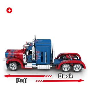 Technic serie Peterbilt Grele Camioane Containere model de blocuri de constructii de masini Clasice Cărămizi jucării Educative pentru Copii Cadouri pentru un Băiat