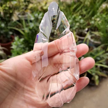 120mm Crystal Prism Suncatcher Conuri de pin Pandantiv Candelabru de Sticlă Piese de Origine Nunta Decoratiuni de Gradina Ornamente de Crăciun Figurine