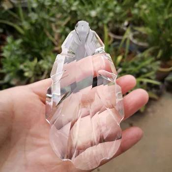 120mm Crystal Prism Suncatcher Conuri de pin Pandantiv Candelabru de Sticlă Piese de Origine Nunta Decoratiuni de Gradina Ornamente de Crăciun Figurine
