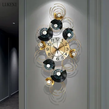 Lumina Lux Ceas De Perete Tăcut Living Moda Ceas Decorativ De Personalitate Creatoare Ceas De Perete Din Fier Forjat