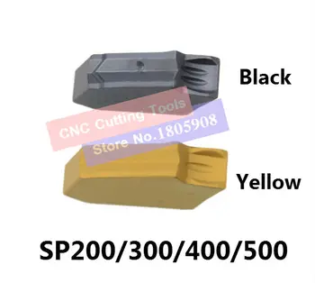 10BUC Singur insertii de Tăiere SP200 SP300 SP400 SP500 Acoperire Galben/Negru pentru Oțel/Oțel Inoxidabil lamă de Tăiere SPB26/32