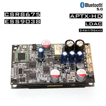 ES9038 CSR8675 Bluetooth 5.0 Primi Decoda Suport LDAC/APTX 24bit/96Khz Cu Izolate de Putere Regulator Module