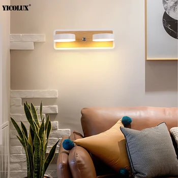 Rotative, LED Lumini de Perete Cu Comutator de Moda Alb-Negru Corpuri de Lampă Coridor, Culoar de Iluminat Creative Simplu corp de Iluminat de Arta