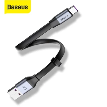 Baseus 5A USB de Tip C Cablu forhuawei P30 Pro Pereche 20 Super Charge Cablu Portabil Tip C Cablu pentru Samsung S10 Xiaomi 8 9 Cablu