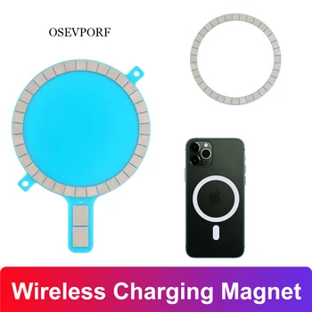 Încărcare fără fir Magnet Pentru iPhone 12 Pro Max Magnetice, Autocolant Pentru 12 Mini 11 Xs Xr X 8 Telefon Mobil Caz Pentru Magsafe Mag în condiții de Siguranță