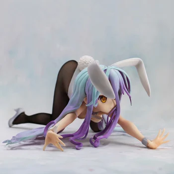 11*24 cm Anime No Game No Life Shiro Jucarii Model Iepure figurina PVC Nou Iepurasul Fata de cifrele de Colectare de jucării Fata Sexy Figura