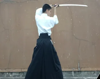4colors UNISEX înaltă calitate Kendo uniforme hakama costume de hapkido arte martiale seturi de îmbrăcăminte negru/albastru inchis/alb