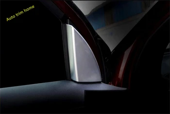 Lapetus Pilon-Un Cadru Triunghi Decor Acoperi Trim 2 Pc-uri se Potrivesc Pentru Ford Explorer 2016 2017 2018 ABS Pearl Chrome Interior Kit