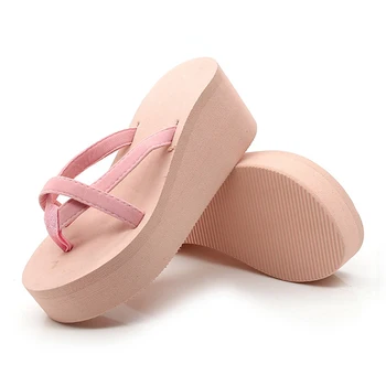 Sandale Cu Platforma Pentru Femei Beach Flops Cu Toc Zapatillas Pantofi De Moda Straped Papuci De Diapozitive Zapatos Mujer