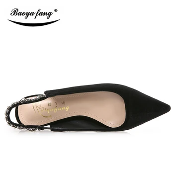 Noi BaoYaFang brand de Moda pentru femei pantofi Plat femeie birou de pantofi superficial de sex feminin Pantofi Subliniat toe pantofi transport gratuit
