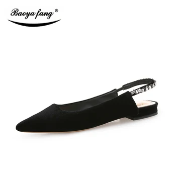 Noi BaoYaFang brand de Moda pentru femei pantofi Plat femeie birou de pantofi superficial de sex feminin Pantofi Subliniat toe pantofi transport gratuit