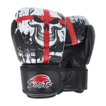 SUOTF MMA Black Box Craniu Sport Mănuși din Piele Tiger Muay Thai boxing pads lupta Femei/Bărbați sanda boxe thai mănușă de box mma cutie