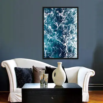 BANMU Nordic Mare Val Marin Decor pentru Living Poze de Perete de Arta Canvas Tablou Modern Print Decor Acasă Neînrămate