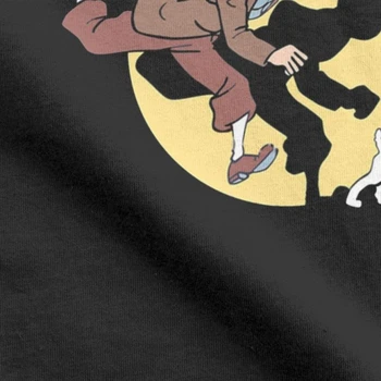 Tin Tin Filmul Aventurile Lui Tintin Tricouri Barbati Din Bumbac Vintage Tee Shirt Echipajul Gât Tee Haine De Vara