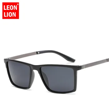 LeonLion 2021 Pătrat Polarizat ochelari de Soare Barbati Oglindă de Conducere Retro Ochelari de Soare UV400 Înaltă Calitate Lunette De Soleil Homme