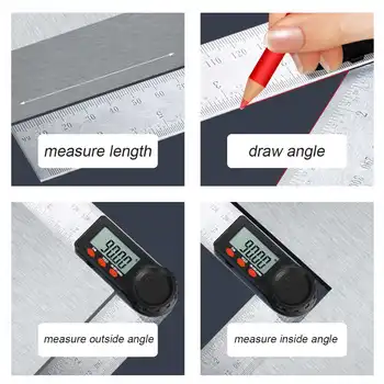 280mm/200mm Raportor Digital unghi finder conducător Inclinometer Goniometru Nivelul Instrument de Măsurare Electronic Indicator Unghi