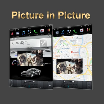 Car Audio ecran Vertical Tesla Android 9.0 Mașină de navigare GPS pentru TOYOTA LAND CRUISER LC200 2008-Auto Multimedia player BT