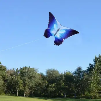 Noi Fluture Albastru Zmeu Greu cu aripi de Nailon în aer liber Zburatoare Si Zmeie Bara de Control 30M Cu Pentru Copii Jucării Linie Y8X0