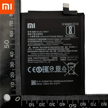 Xiao Mi Baterie Originală BN47 4000 mAh pentru Xiaomi Redmi 6 Pro / Km A2 Lite de Înaltă Calitate Telefon Înlocuire Baterii+Instrumente Gratuite