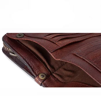 AETOO tăbăcită Vegetal de sus strat de piele men scurt portofel retro din piele secțiune verticală portofel cu fermoar geanta cu conducere docu