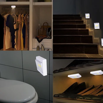 LED întrerupător tip lumina de noapte cabinet de lumină toaletă lumina pentru dormitor, coridor, vin contra, masina, living, dulap, toaletă