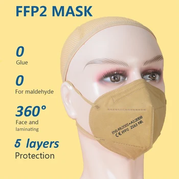 Masca FFP2 5 straturi mască cu filtru de protecție mască de praf-dovada de sănătate masca standard UE