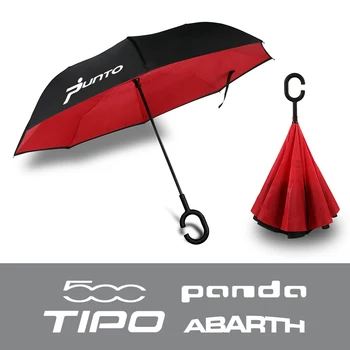 Pentru Fiat 500 ABARTH Trim X Sport PANDA Trekking PUNTO TIPO Accesorii Auto Dublu Strat C Mâner în formă de Umbrelă Inversată