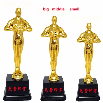Trei dimensiuni Oscar Statuie,statuetă, Rea Oscar, Trofeu 19cm 24cm 27cm Hollywood Oscar Favoruri de Partid de Atribuire