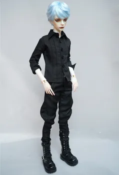 BJD papusa haine potrivite pentru unchiul 1/31/4 moda cool show subțire pantaloni clasic negru de sex masculin bani personalitate papusa accesorii
