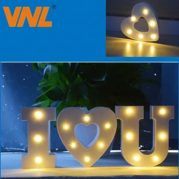 VNL 3D LED Lumina de Noapte ABS Scrisoare de Lumini Pentru Festivalul de Crăciun Decorativ Bar, Nunta, Ziua de naștere Petrecere de Anul Nou Decor Acasă