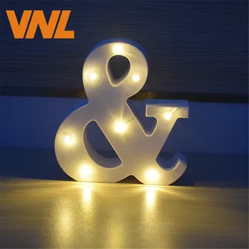 VNL 3D LED Lumina de Noapte ABS Scrisoare de Lumini Pentru Festivalul de Crăciun Decorativ Bar, Nunta, Ziua de naștere Petrecere de Anul Nou Decor Acasă