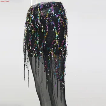 Noul Stil De Dans Din Buric, Costume De Paiete Ciucure Burta Curele De Dans Hip Batistă Curele Pentru Femei