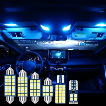 6pcs Eroare Gratuite Auto Becuri cu LED-uri lumini de Interior Kit Dome Lectură Lumina Lămpii din Portbagaj Pentru Toyota RAV4 RAV 4 2019 2020 XA50 Accesorii