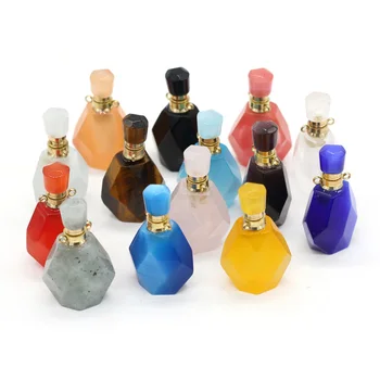Piatra naturala Sticla de Parfum Pandantiv Rafinat Secțiunea Semi-Pretioase Pentru Bijuterii a Face Farmece DIY Colier Accesoriu