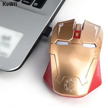 KuWFi Wireless Gaming Mouse 2.4 G cu USB Nano-Receptor pentru Laptop,Computer, Macbook,Notebook-uri,3 DPI Ajustare Niveluri