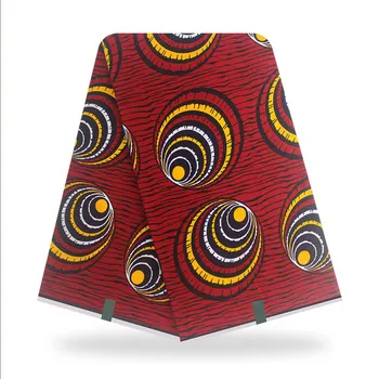 Noul design African Wax Tesatura 6 metri Nigerian Stil Ceara de Imprimare pentru Haine Tesatura Bumbac African Ghana Tesatura
