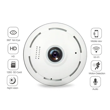 WIFI Camera Panoramică de 360 de Grade Fisheye 960P HD MINI Camera IP Wireless de Interior Camera de Securitate de Origine, Baby Monitor