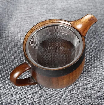 Transport gratuit japoneză scurtă de lemn rață gura ceainic filtru de Lemn ceainic seturi
