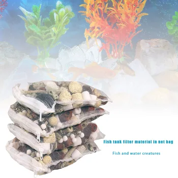 12-în-1 Acvariu Filtru de mass-Media Materiale Bio Ball Rezervor de Pește de Mediu, Accesorii Acvariu cu Sac Net XHC88