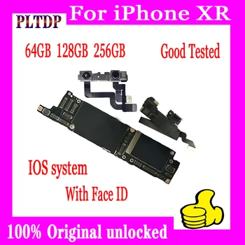 Pentru iPhone XR Placa de baza Cu/Fara Fata ID-ul Pentru iPhone XR Deblocat Placa de baza Cu deplină Chips-uri de Actualizare IOS Suport LTE 4G