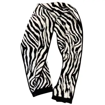 ZCSMLL de contrast alb-negru de culoare Împachetări de imprimare temperament moda coreeană eșarfă tricotate femei 2021 primăvară