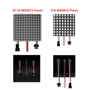 DC5V WS2812B Individual Adresabile Digital Flexibil LED Panel WS2812 IC 5050 RGB Full Color 8*8/16*16/8*32 Modul Ecran