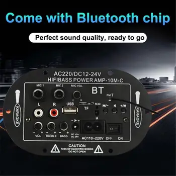 Auto Bluetooth Mini Amplificator Digital Audio USB Amplificator Mono 8/10 Inch, Amplificator de Putere de Bord