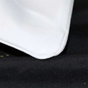 BlessLiving Marmură Husă De Pilotă Modern Imitatie De Aur Sclipici Negru Piatră De Marmură Set De Lenjerie De Pat Queen 3 Piese Trendy Carpetă Acopere Stabilit