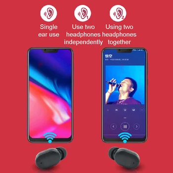 W11 TWS Wireless Căști Bluetooth Sport Pavilioane Mini Încărcare Compartiment Cască Căști de Muzică Pentru Xiaomi, Huawei Iphone