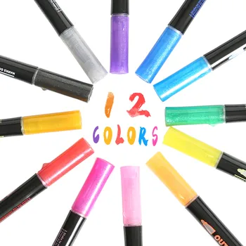 Magia Apei Pictura Desen Stilou Copii Desen de culoare de Apă Pen Set 12 Culori Marker Lavabil Pictura Stilou pentru Copii Jucării 5ml