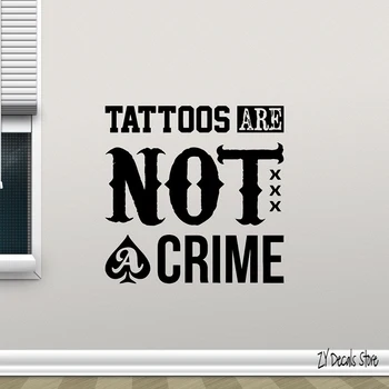Tatuaj Citat De Perete Decal Studio Salon Poster Vinil Autocolant Decor Artă Murală Detașabil Fundal Pentru Studio De Tatuaj L482
