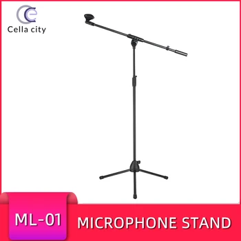 CELLA ORAȘ Microfon Suport de Podea spectacol Live K Cântec de Înregistrare Microfon Stativ Trepied Vertical Stand Microfon
